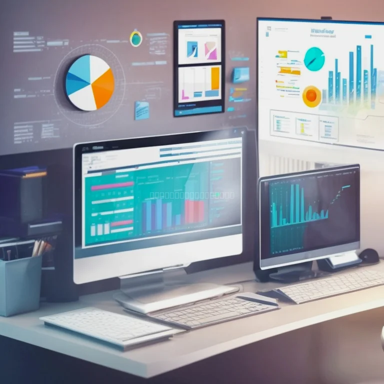 Overview of Business Grid software dashboard displaying analytics